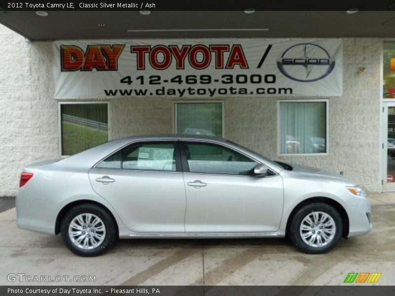 Classic Silver Metallic / Ash 2012 Toyota Camry LE