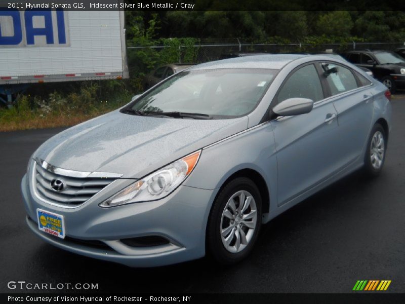 Iridescent Silver Blue Metallic / Gray 2011 Hyundai Sonata GLS