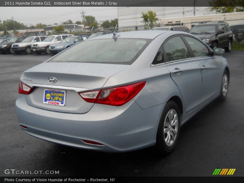 Iridescent Silver Blue Metallic / Gray 2011 Hyundai Sonata GLS