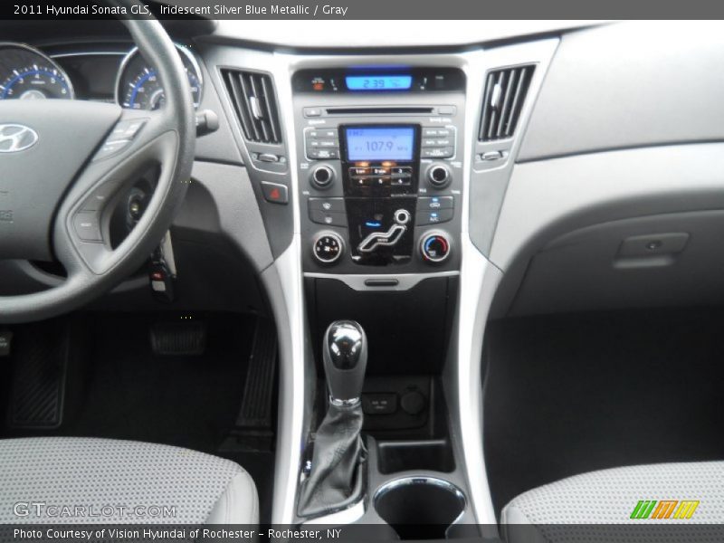 Iridescent Silver Blue Metallic / Gray 2011 Hyundai Sonata GLS