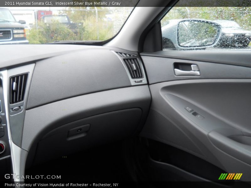 Iridescent Silver Blue Metallic / Gray 2011 Hyundai Sonata GLS