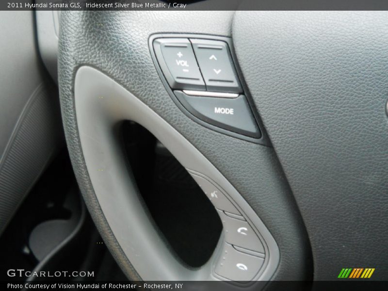 Iridescent Silver Blue Metallic / Gray 2011 Hyundai Sonata GLS