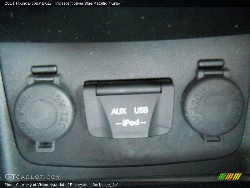 Iridescent Silver Blue Metallic / Gray 2011 Hyundai Sonata GLS