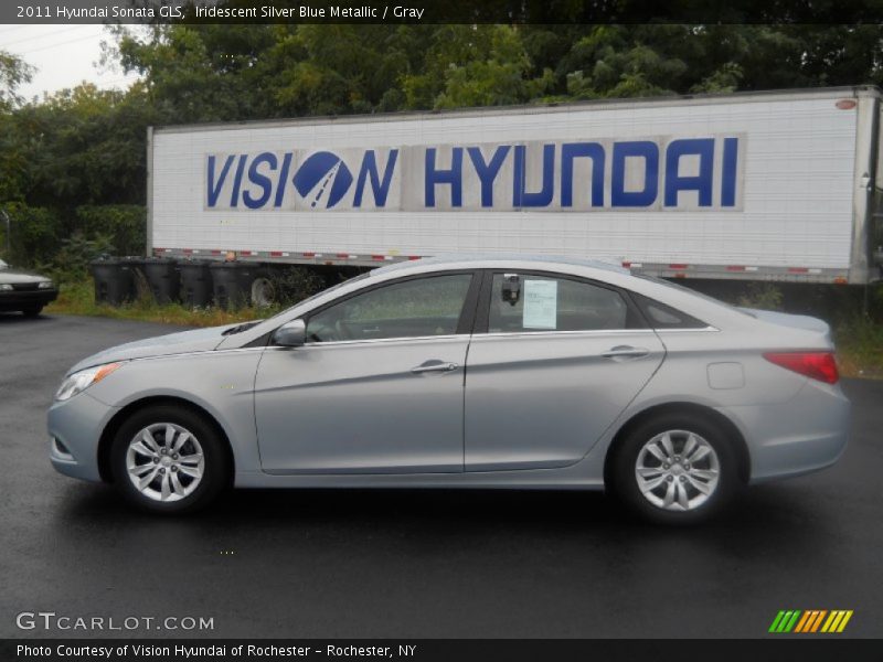 Iridescent Silver Blue Metallic / Gray 2011 Hyundai Sonata GLS