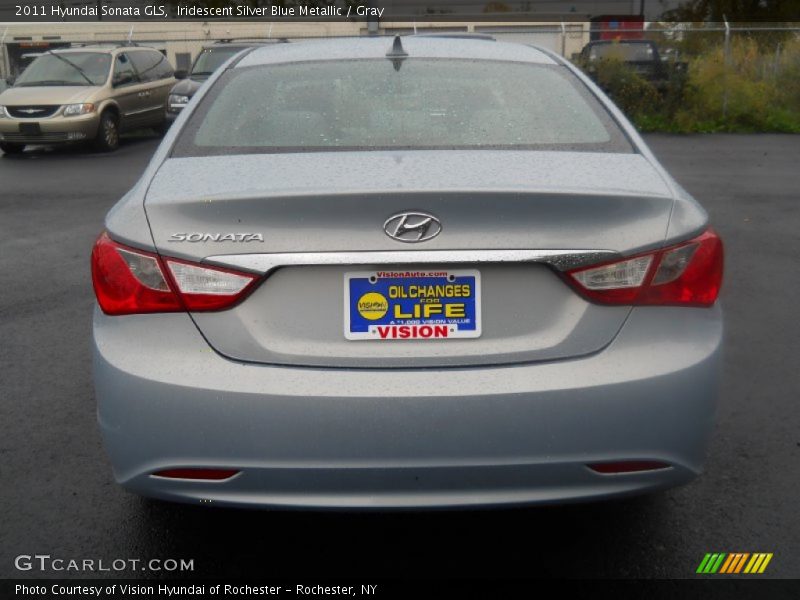 Iridescent Silver Blue Metallic / Gray 2011 Hyundai Sonata GLS