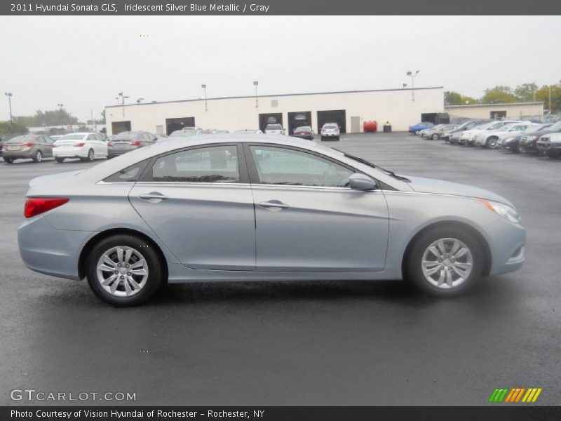 Iridescent Silver Blue Metallic / Gray 2011 Hyundai Sonata GLS