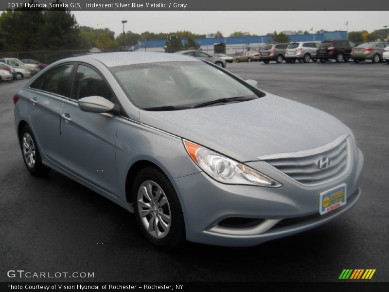 Iridescent Silver Blue Metallic / Gray 2011 Hyundai Sonata GLS