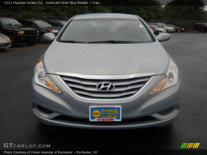 Iridescent Silver Blue Metallic / Gray 2011 Hyundai Sonata GLS