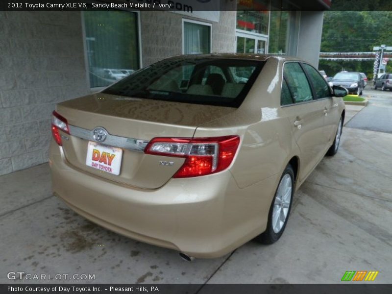 Sandy Beach Metallic / Ivory 2012 Toyota Camry XLE V6