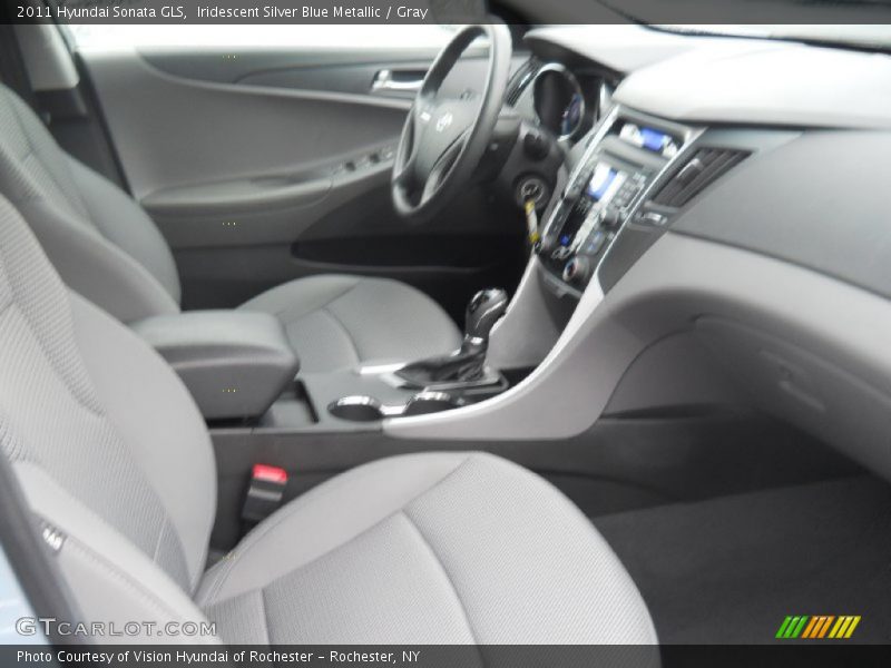 Iridescent Silver Blue Metallic / Gray 2011 Hyundai Sonata GLS