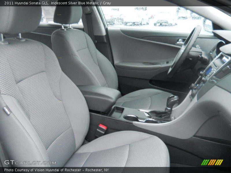 Iridescent Silver Blue Metallic / Gray 2011 Hyundai Sonata GLS