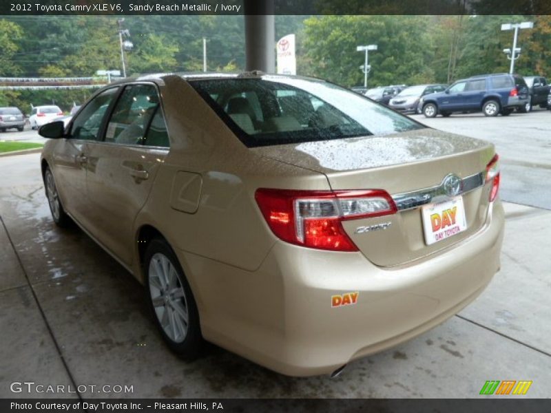 Sandy Beach Metallic / Ivory 2012 Toyota Camry XLE V6