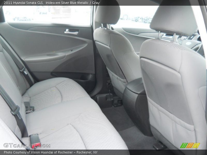 Iridescent Silver Blue Metallic / Gray 2011 Hyundai Sonata GLS