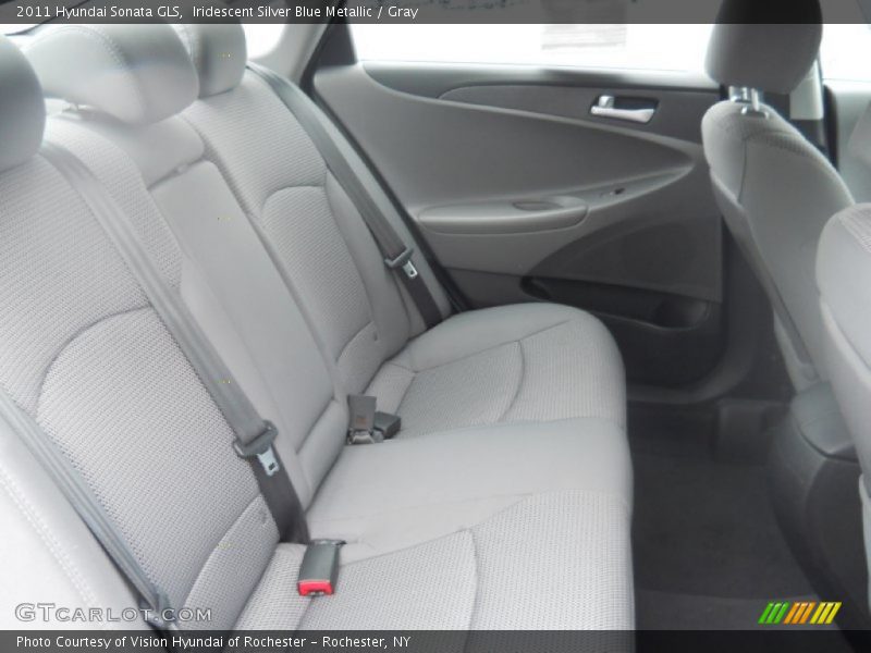 Iridescent Silver Blue Metallic / Gray 2011 Hyundai Sonata GLS