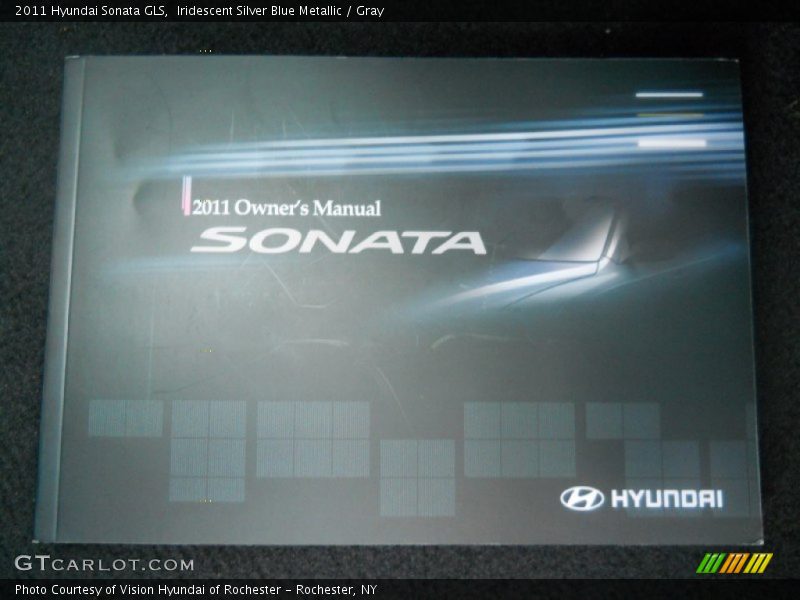 Iridescent Silver Blue Metallic / Gray 2011 Hyundai Sonata GLS