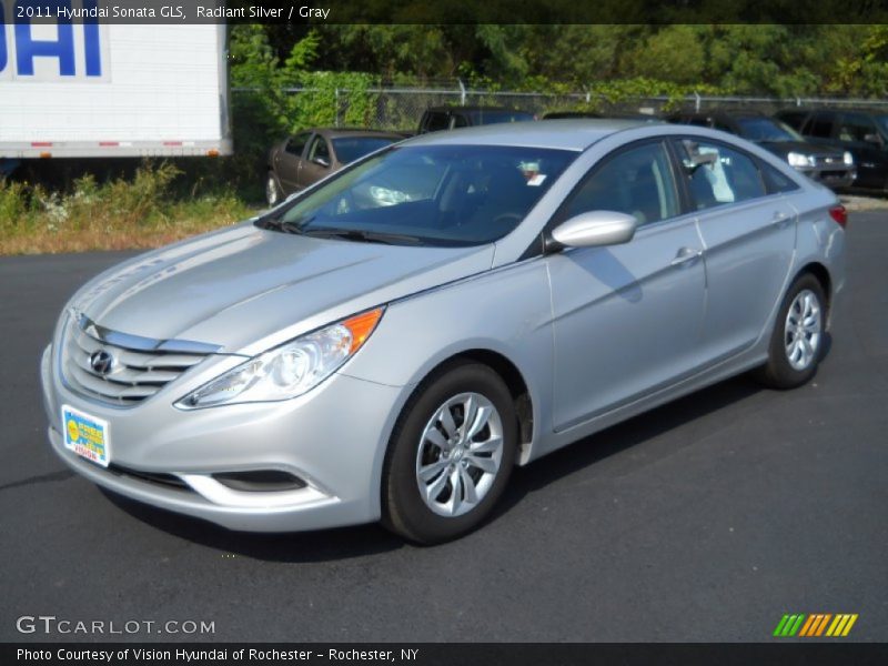 Radiant Silver / Gray 2011 Hyundai Sonata GLS