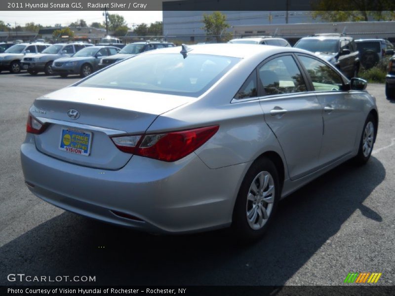 Radiant Silver / Gray 2011 Hyundai Sonata GLS