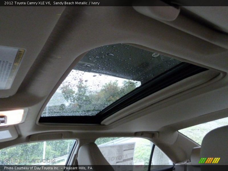 Sunroof of 2012 Camry XLE V6