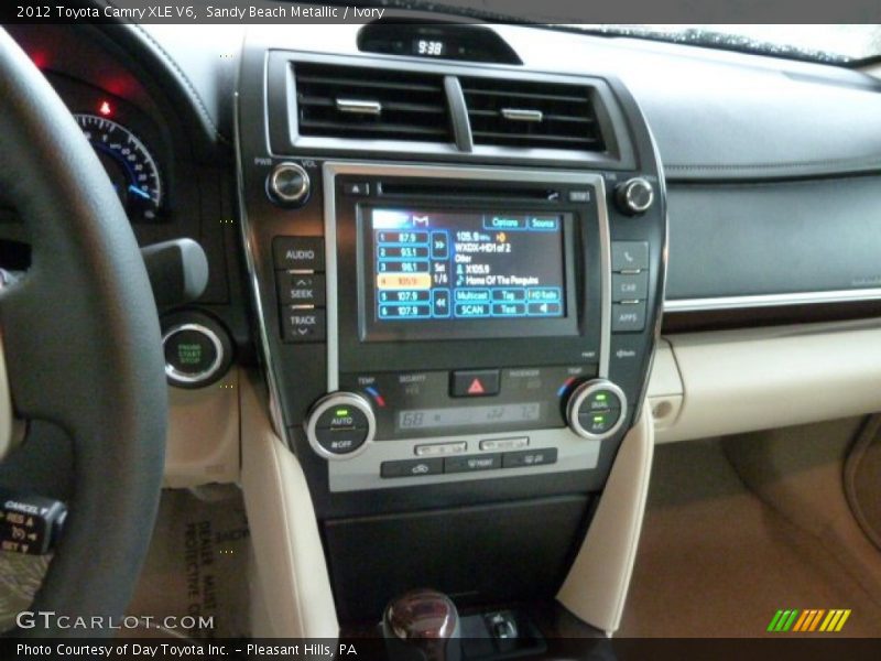 Controls of 2012 Camry XLE V6