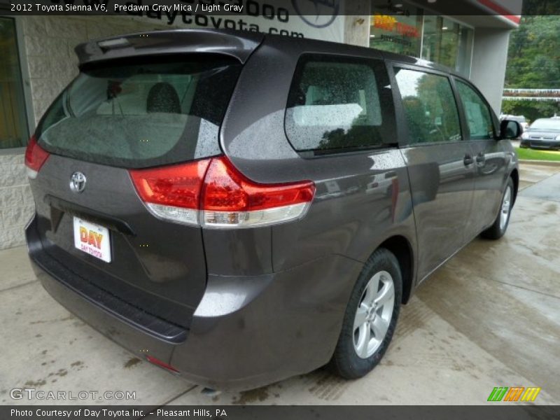 Predawn Gray Mica / Light Gray 2012 Toyota Sienna V6