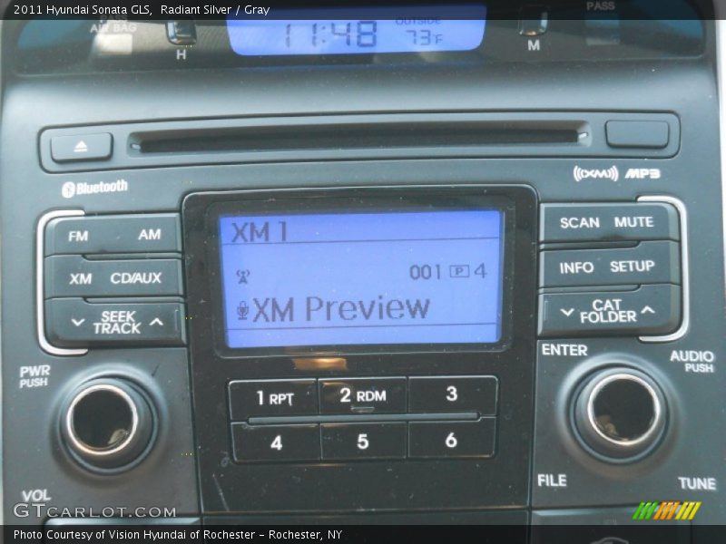 Radiant Silver / Gray 2011 Hyundai Sonata GLS