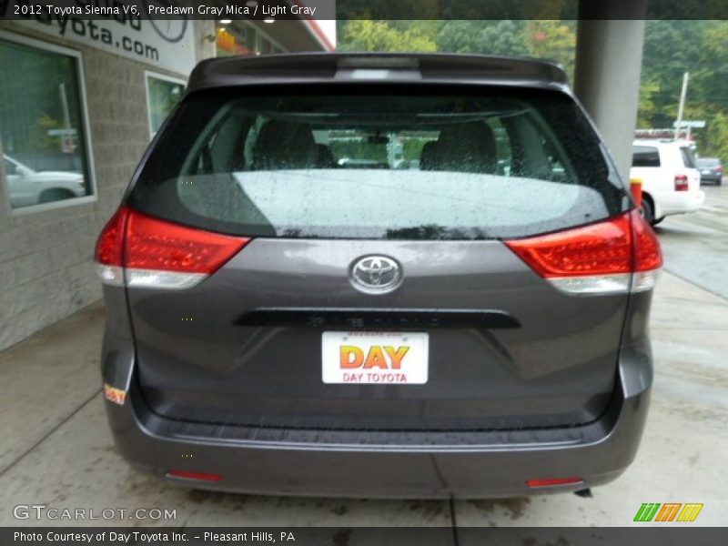 Predawn Gray Mica / Light Gray 2012 Toyota Sienna V6