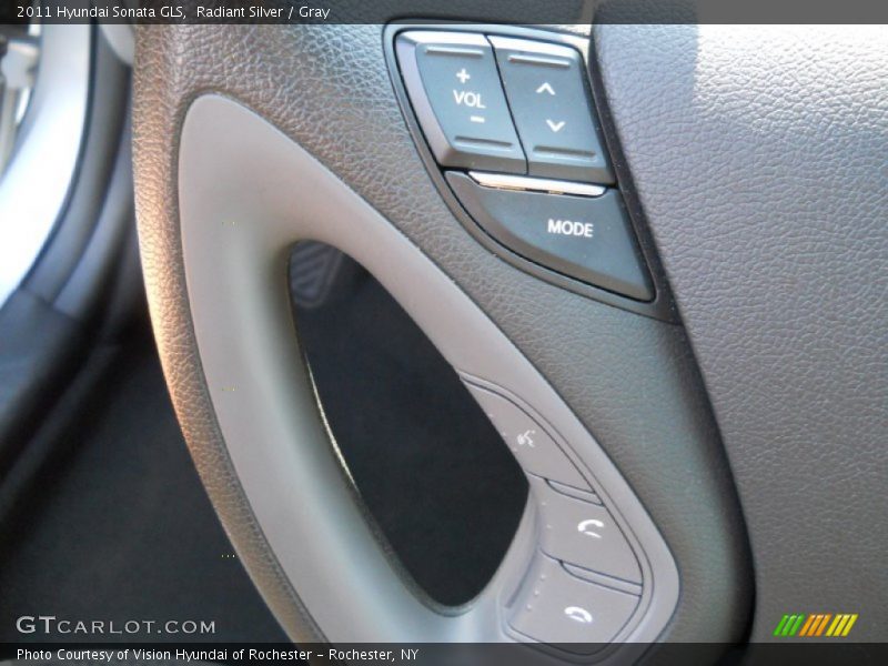 Radiant Silver / Gray 2011 Hyundai Sonata GLS