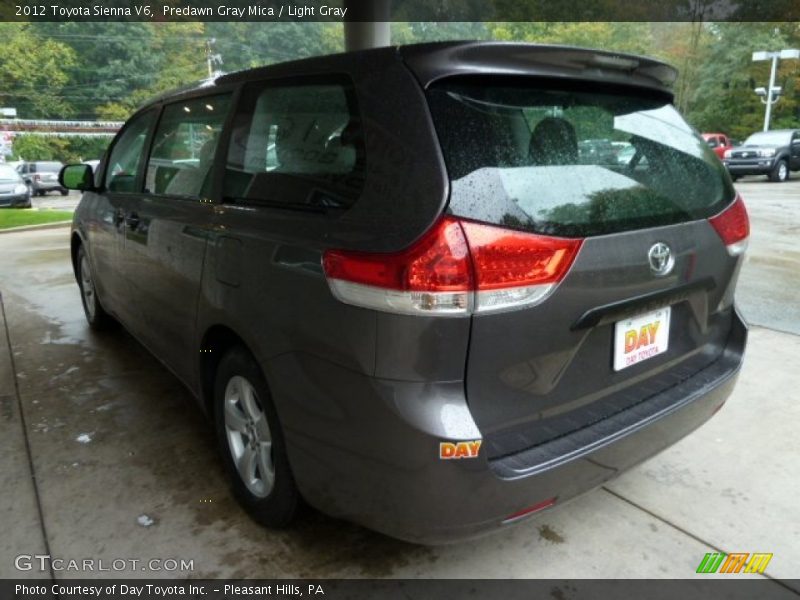 Predawn Gray Mica / Light Gray 2012 Toyota Sienna V6