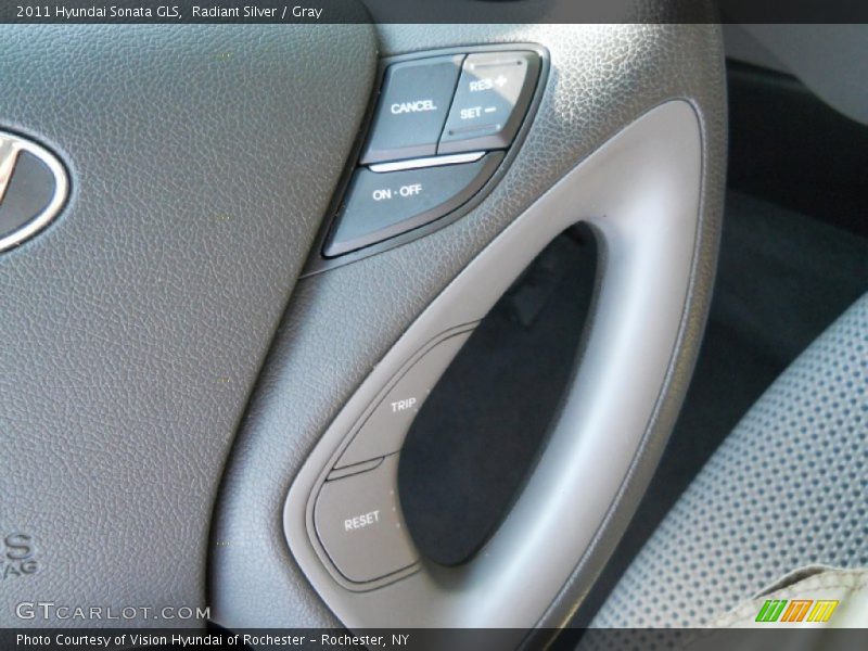 Radiant Silver / Gray 2011 Hyundai Sonata GLS