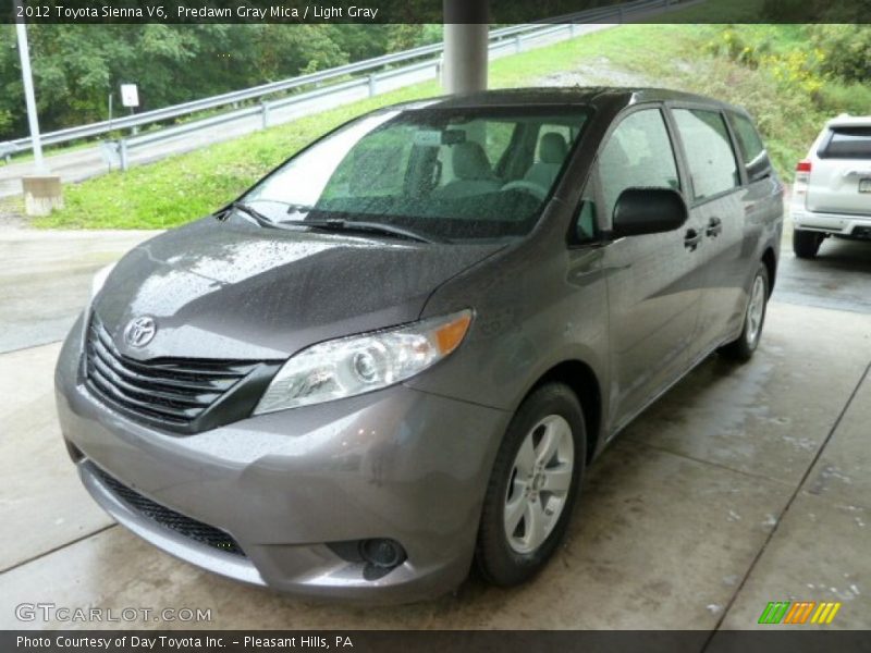 Predawn Gray Mica / Light Gray 2012 Toyota Sienna V6