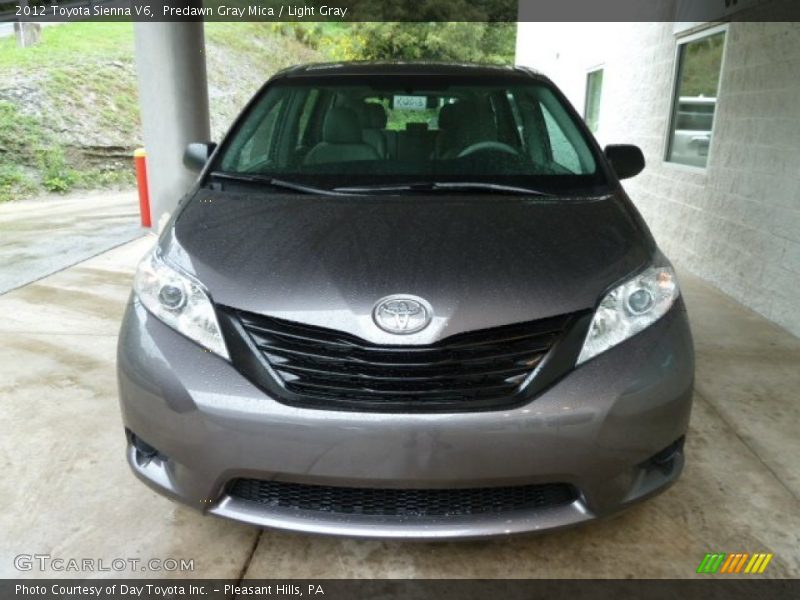 Predawn Gray Mica / Light Gray 2012 Toyota Sienna V6