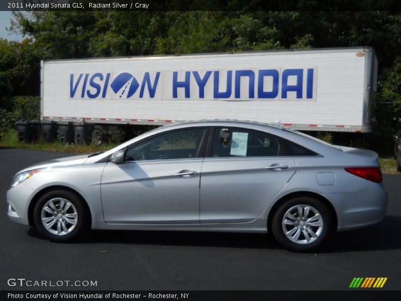 Radiant Silver / Gray 2011 Hyundai Sonata GLS