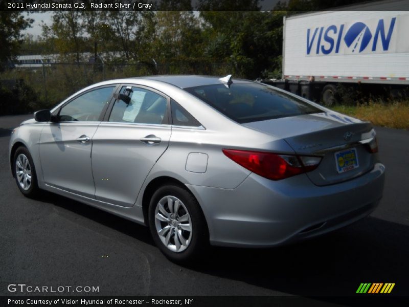 Radiant Silver / Gray 2011 Hyundai Sonata GLS