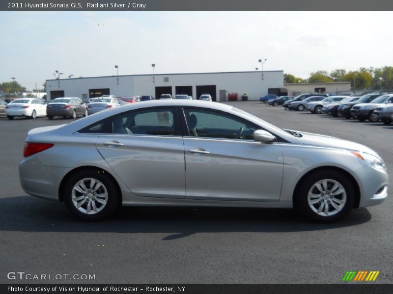 Radiant Silver / Gray 2011 Hyundai Sonata GLS