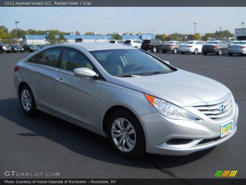 Radiant Silver / Gray 2011 Hyundai Sonata GLS
