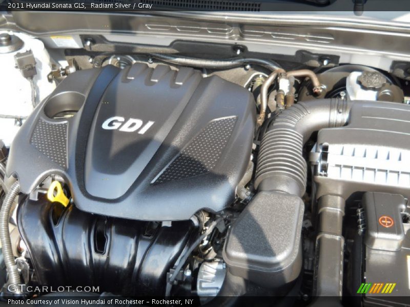 Radiant Silver / Gray 2011 Hyundai Sonata GLS