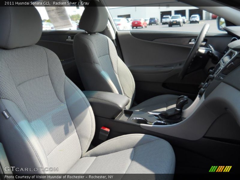 Radiant Silver / Gray 2011 Hyundai Sonata GLS