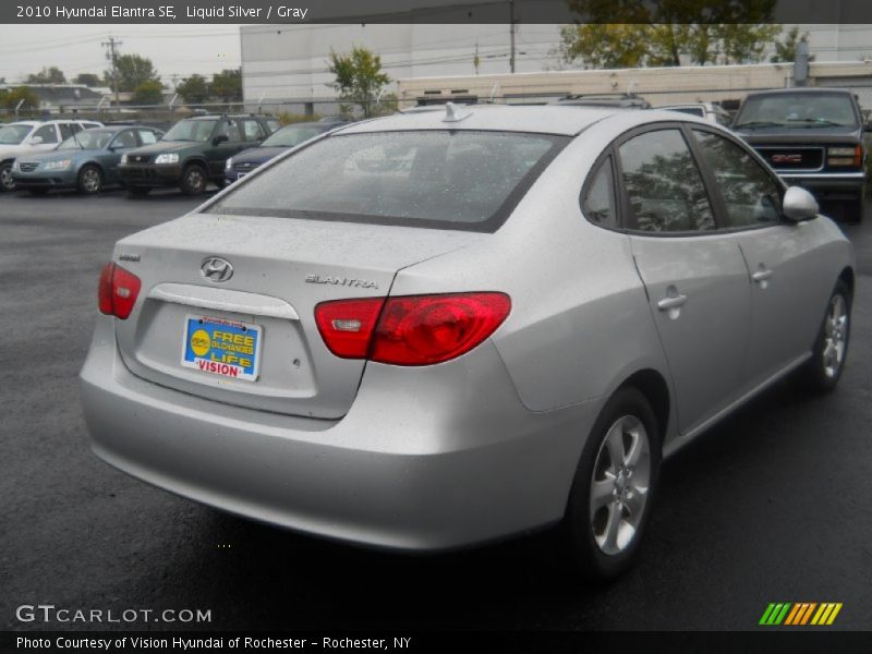 Liquid Silver / Gray 2010 Hyundai Elantra SE