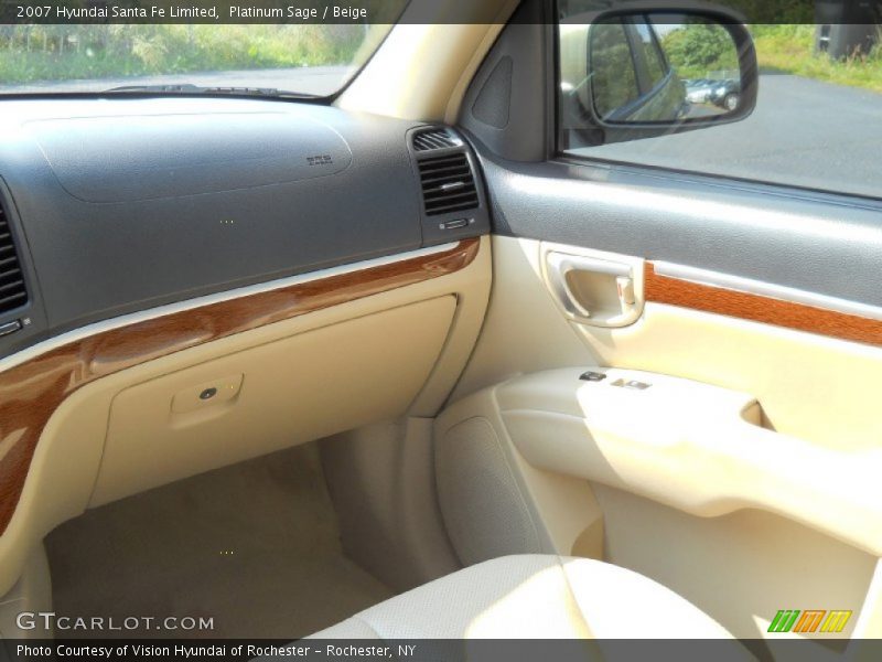 Platinum Sage / Beige 2007 Hyundai Santa Fe Limited