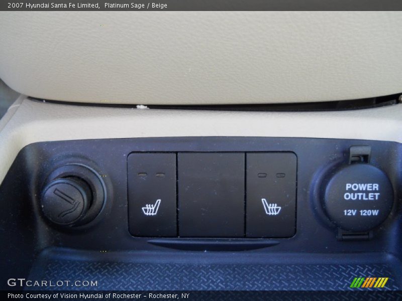 Platinum Sage / Beige 2007 Hyundai Santa Fe Limited