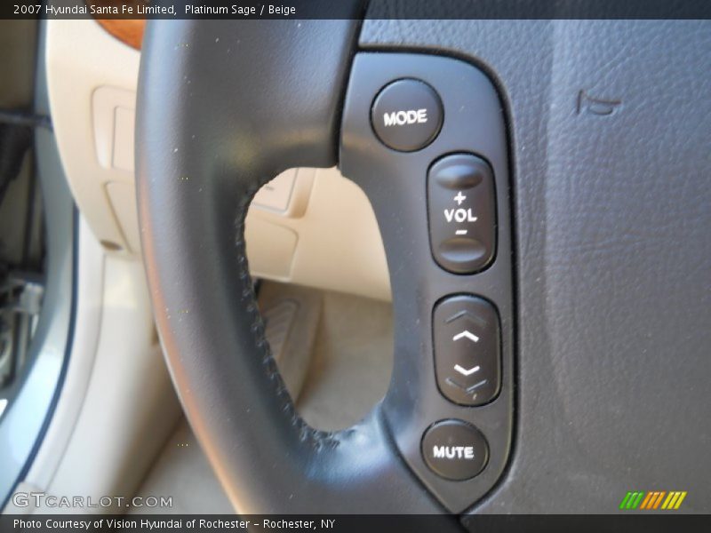 Platinum Sage / Beige 2007 Hyundai Santa Fe Limited