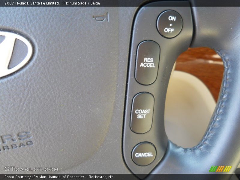 Platinum Sage / Beige 2007 Hyundai Santa Fe Limited