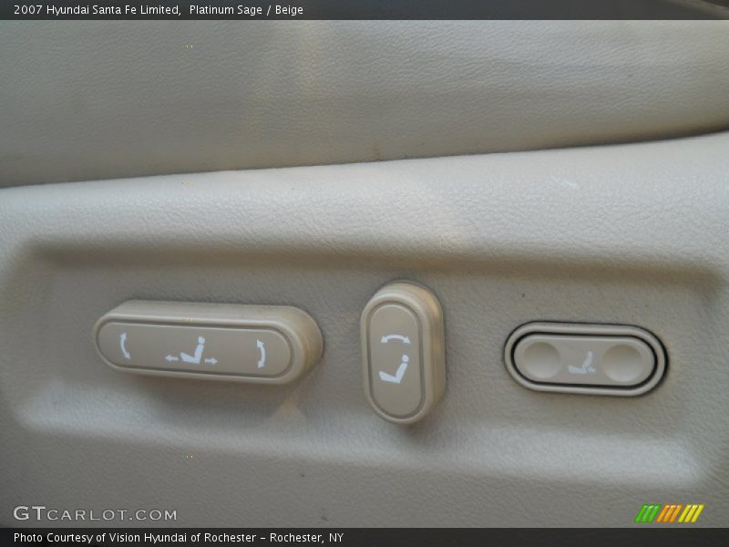 Platinum Sage / Beige 2007 Hyundai Santa Fe Limited