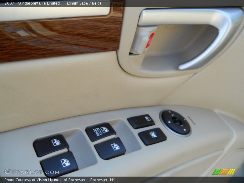 Platinum Sage / Beige 2007 Hyundai Santa Fe Limited