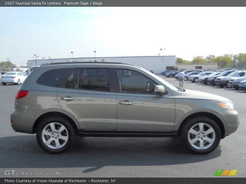 Platinum Sage / Beige 2007 Hyundai Santa Fe Limited