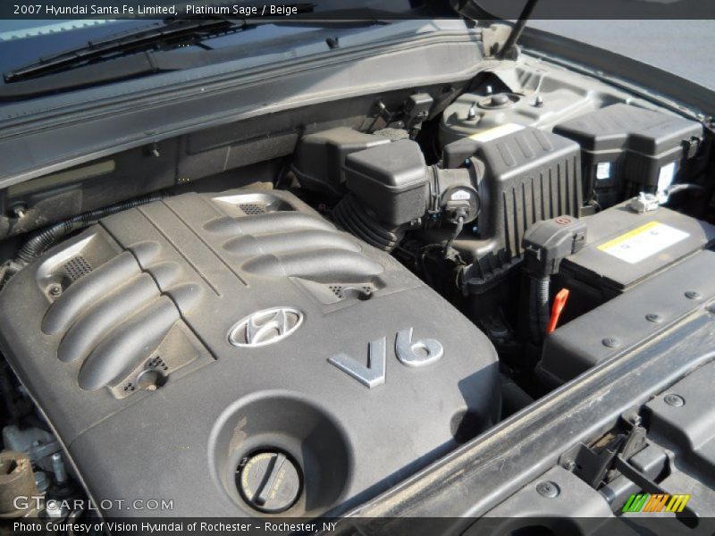 Platinum Sage / Beige 2007 Hyundai Santa Fe Limited