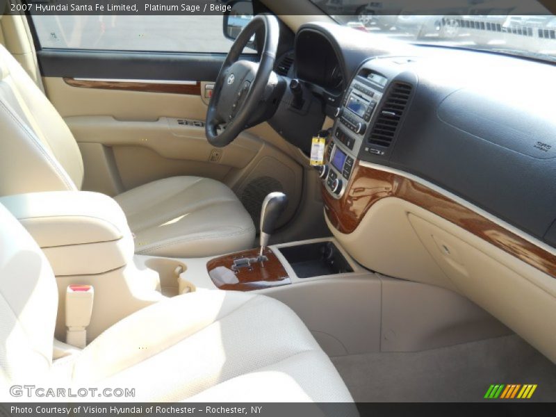 Platinum Sage / Beige 2007 Hyundai Santa Fe Limited