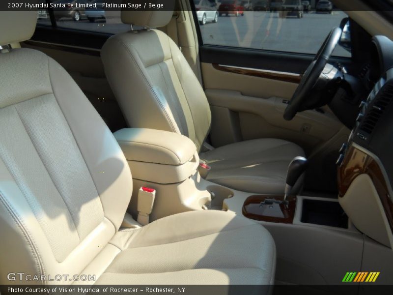 Platinum Sage / Beige 2007 Hyundai Santa Fe Limited