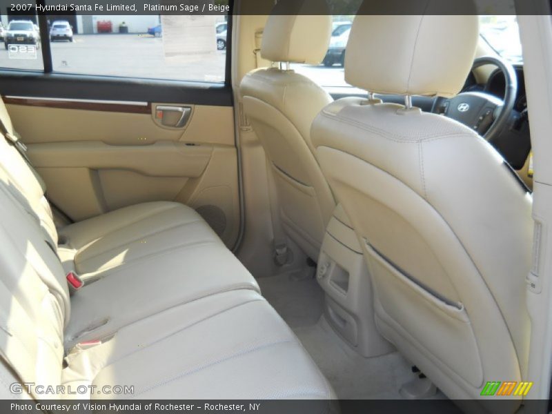 Platinum Sage / Beige 2007 Hyundai Santa Fe Limited