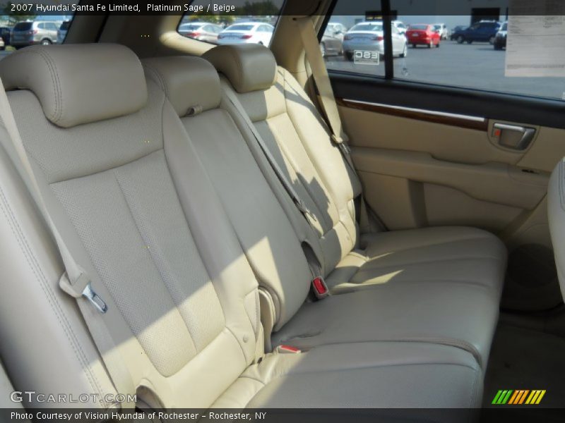 Platinum Sage / Beige 2007 Hyundai Santa Fe Limited